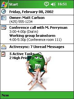 Green M&M Theme for Pocket PC