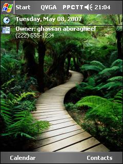 Green Road gh Theme for Pocket PC