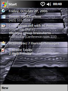 Grey Background BST Theme for Pocket PC
