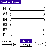IIS Guitar Tuner for Palm OS