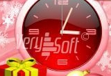 Happy New Year Style Analog Red for NiceClock2