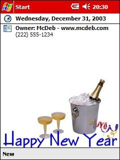 Happy New Year Theme for Pocket PC