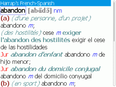 Harrap's French-Spanish & Spanish-French Dictionary for BlackBerry