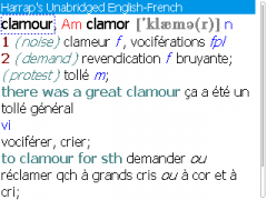 Harrap's English-French & French-English Dictionary for BlackBerry
