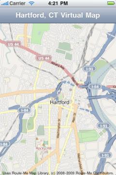 Hartford, Connecticut Virtual Map