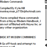 Hayes AT Modem Commands