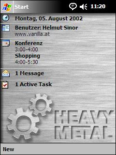 Heavy Metal Animated Theme for Pocket PC