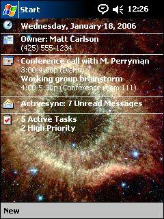 Helix Nebula AV Theme for Pocket PC