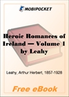 Heroic Romances of Ireland - Volume 1 for MobiPocket Reader
