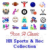 Hi-Res Sports and Recreation Icon Collection