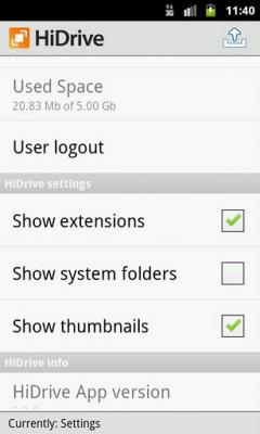 HiDrive for Android