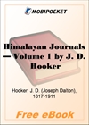 Himalayan Journals - Volume 1 for MobiPocket Reader
