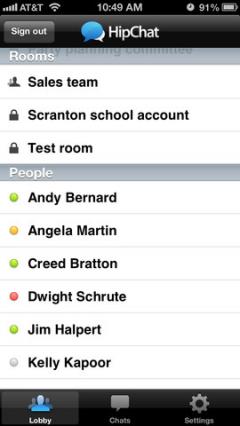 HipChat for iPhone/iPad