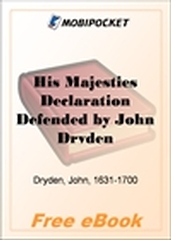 His Majesties Declaration Defended for MobiPocket Reader