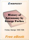 History of Astronomy for MobiPocket Reader