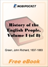 History of the English People, Volume I for MobiPocket Reader