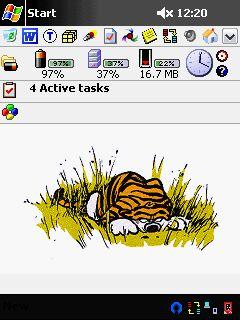Hobbes Jumps Calvin Animated Theme for Pocket PC