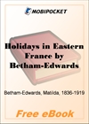 Holidays in Eastern France for MobiPocket Reader