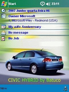 Honda Civic Hybrid Theme for Pocket PC
