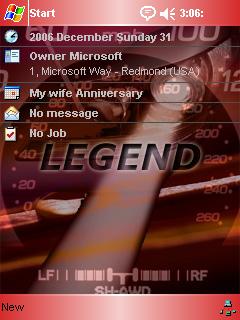 Honda Legend 2007 TBD Theme for Pocket PC