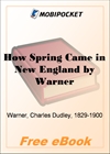 How Spring Came in New England for MobiPocket Reader