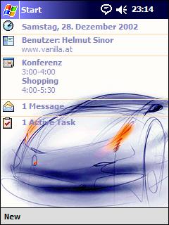 In Love With My Car Animated Theme for Pocket PC