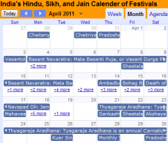 India Festival Calendar