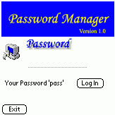 Infodev Password Manager (Palm OS)