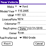 Infodev Vehicle Tracker (Palm OS)