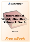 International Weekly Miscellany - Volume 1, No. 6, August 5, 1850 for MobiPocket Reader