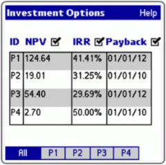 Investment Options (Palm OS)