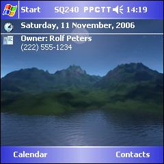 Island Blue RP Theme for Pocket PC