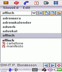 Italian-Swedish and Swedish-Italian dictionary (UIQ2.x)