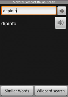 Italian Talking SlovoEd Compact Greek-Italian & Italian-Greek Dictionary for Android