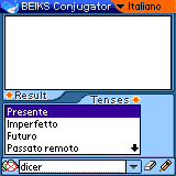 Italian Verbs Conjugator for Palm OS