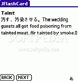 JFlashCard English-Japanese Dictionary for Palm OS