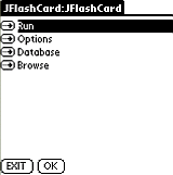 JFlashCard (GRE vocabulary) for Palm OS