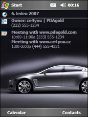 Jaguar C-XF 01 Theme for Pocket PC