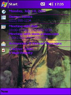Jimi Hendrix 3 theme for Pocket PC