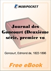 Journal des Goncourt (Deuxieme serie, premier volume) for MobiPocket Reader