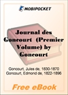 Journal des Goncourt (Premier Volume) for MobiPocket Reader