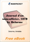 Journal d'un sous-officier, 1870 for MobiPocket Reader