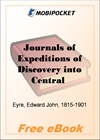 Journals of Expeditions of Discovery into Central Australia and Overland for MobiPocket Reader