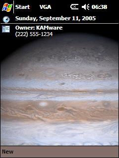 Jupiter from Cassini Theme for Pocket PC