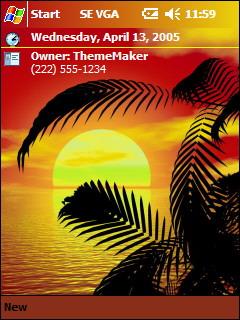 KAMware Sunset VGA Theme for Pocket PC