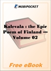 Kalevala : the Epic Poem of Finland - Volume 02 for MobiPocket Reader