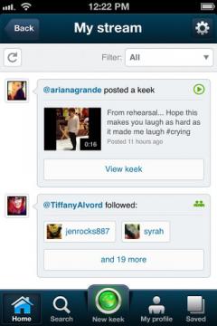 Keek for iPhone