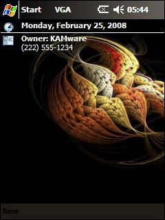 Knitted Flame WM6 Theme for Pocket PC