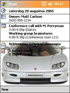 Koenigsegg CC front OVR Theme for Pocket PC