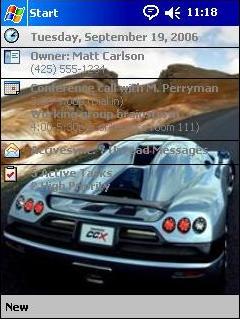 Koenigsegg WL Theme for Pocket PC